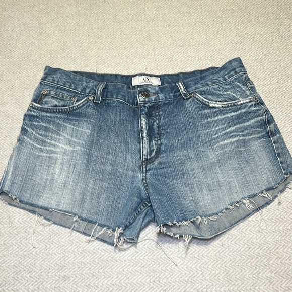 Armani Exchange Light Blue Jean Shorts.  Size 12 - Picture 3 of 12